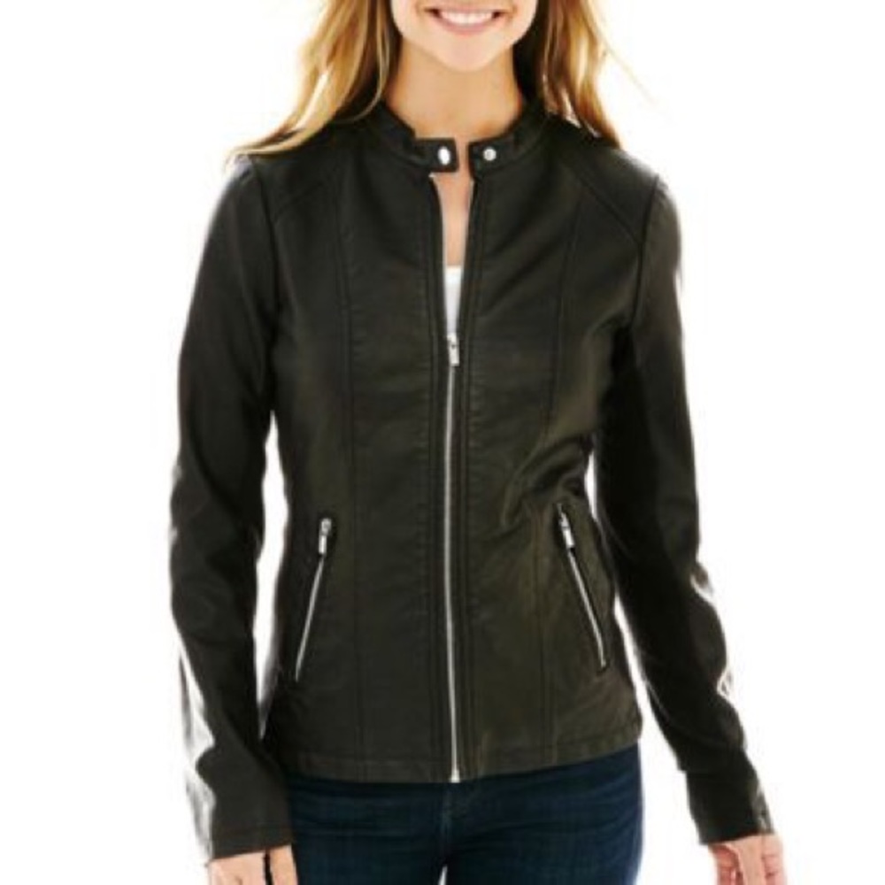 a.n.a Scuba Faux Leather Jacket